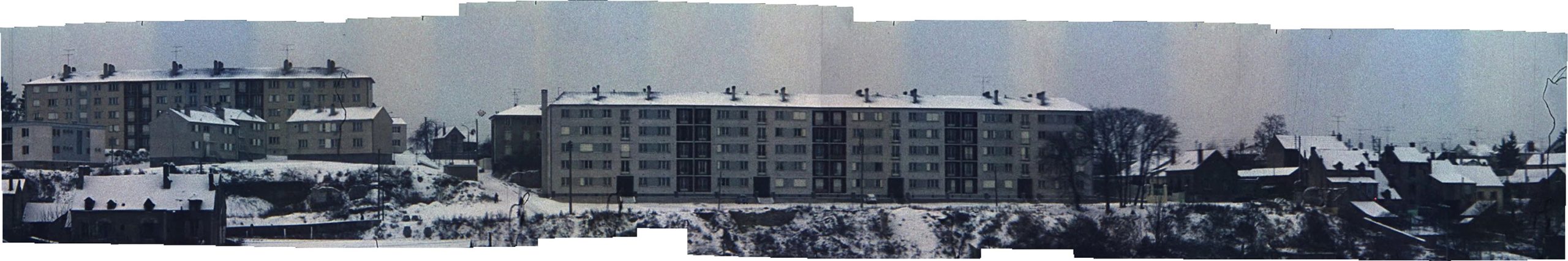 Vieux Montargis - Rue de la Sirène - Immeubles - Hiver 1969
