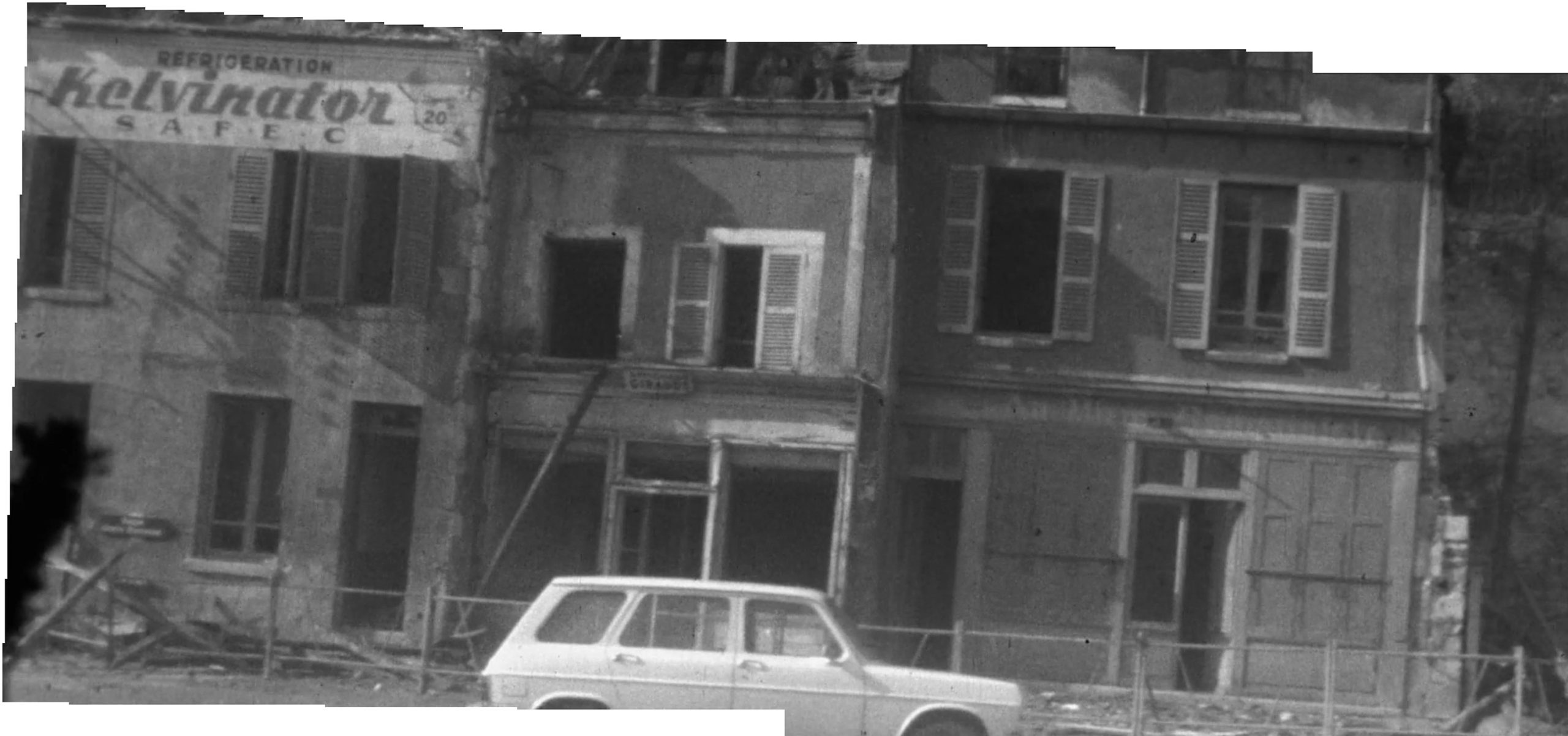 Vieux Montargis - 1973 - Destruction de la Rue du Château / Rue de la Sirène
