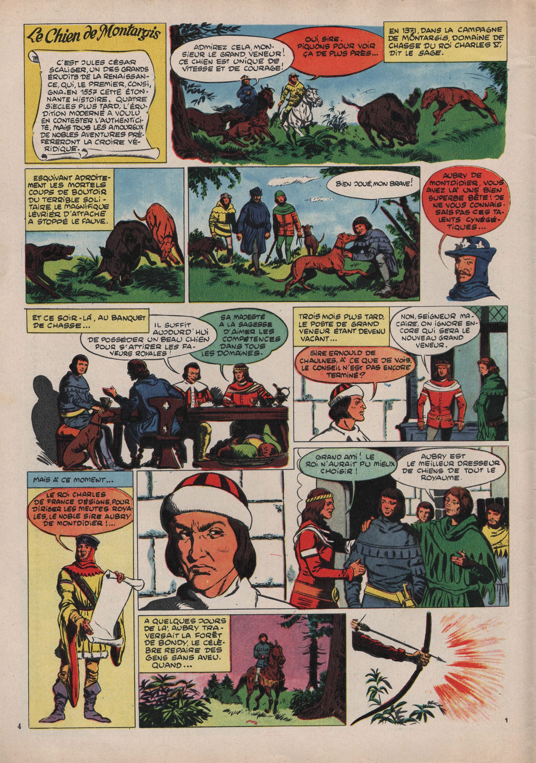 Le chien de Montargis - Journal de Tintin - 1957