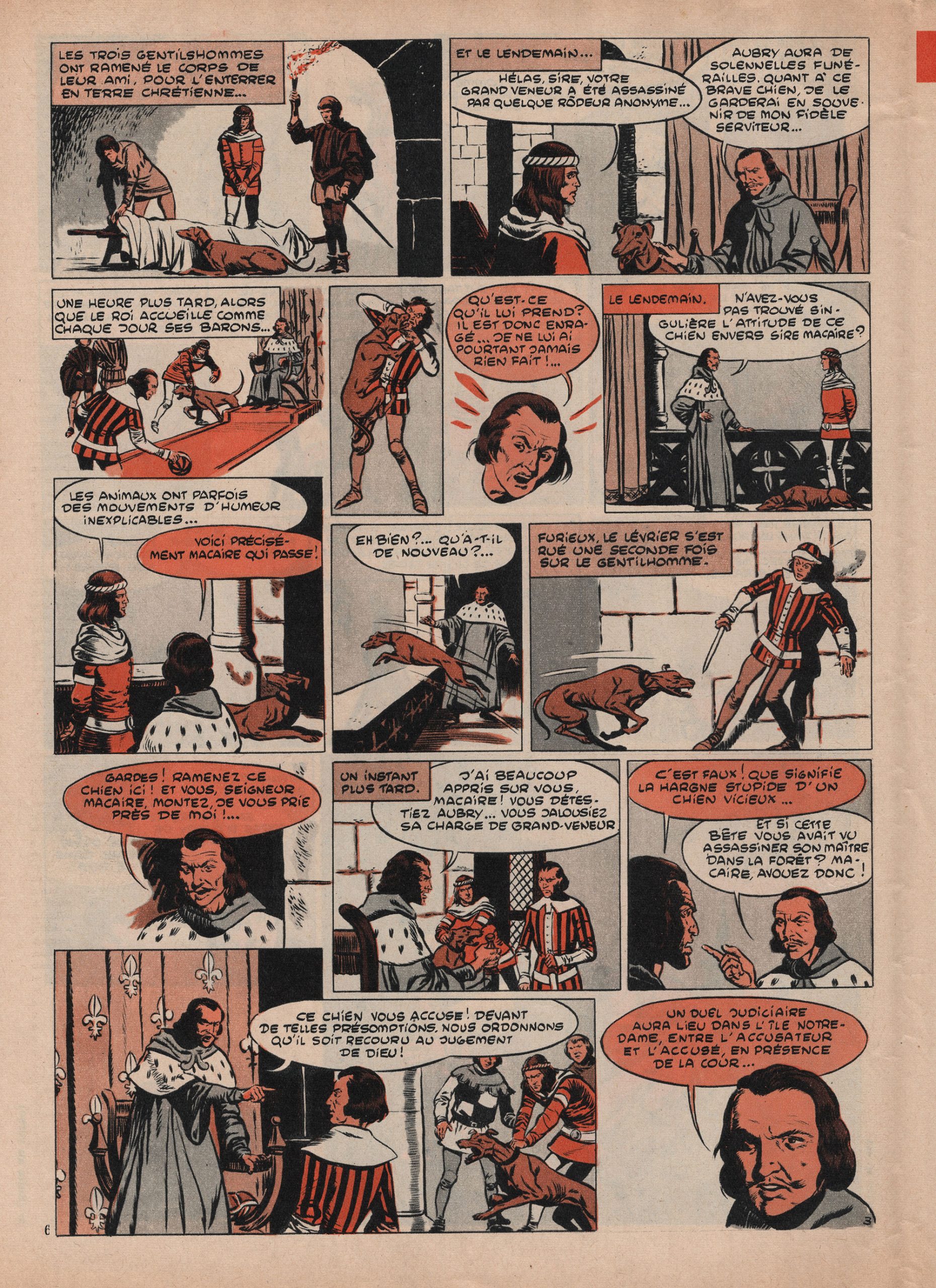 Le chien de Montargis - Journal de Tintin - 1957