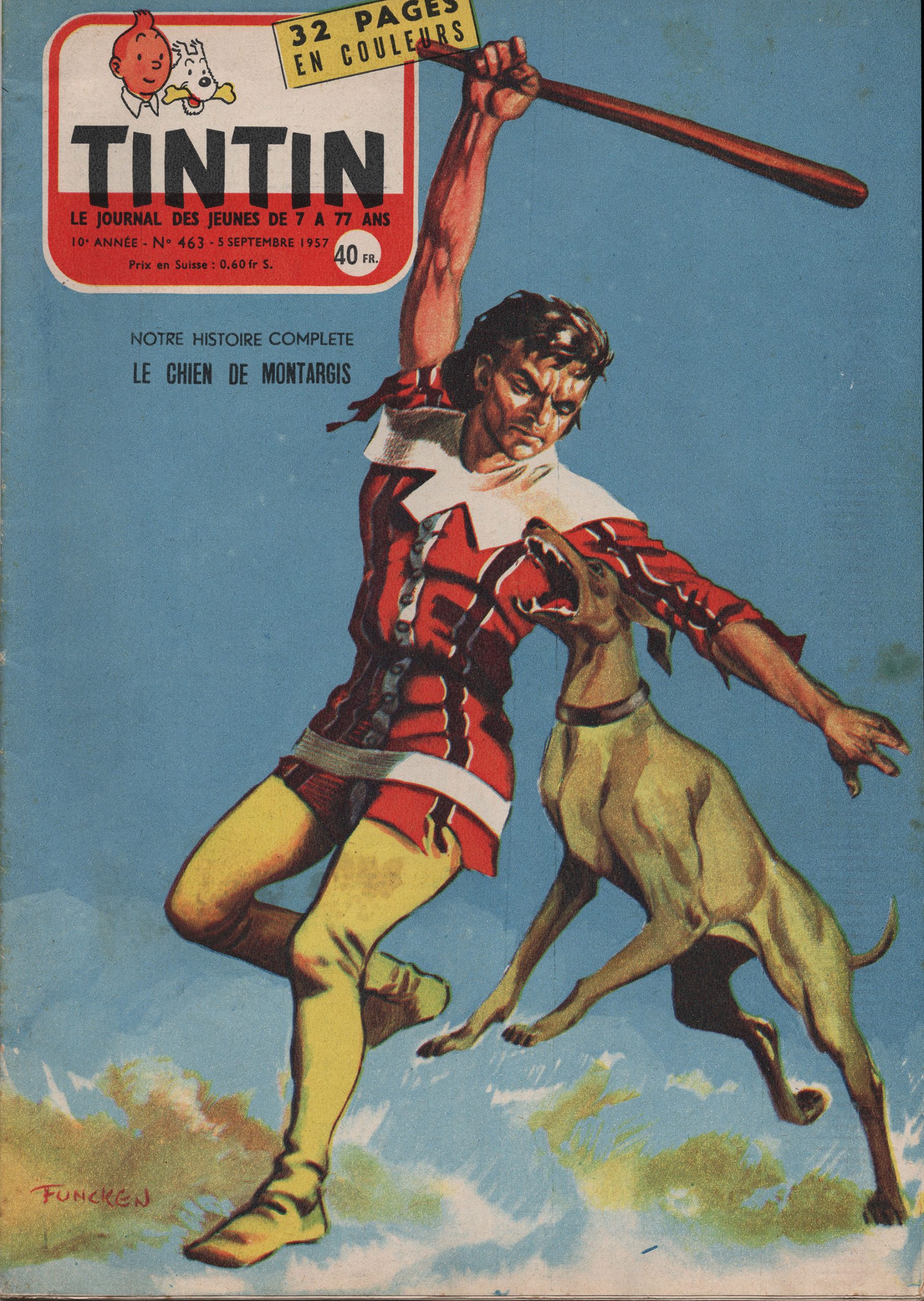 Le chien de Montargis - Journal de Tintin - 1957