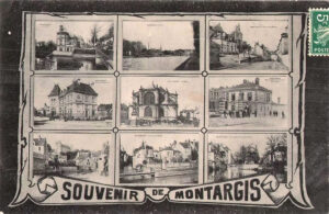 Carte postale ancienne de Montargis dans le Loiret. CPA